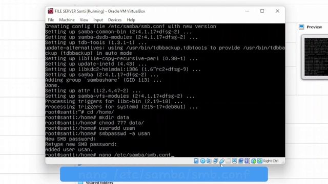 TUTORIAL FILE SERVER (Debian 8) смотреть онлайн