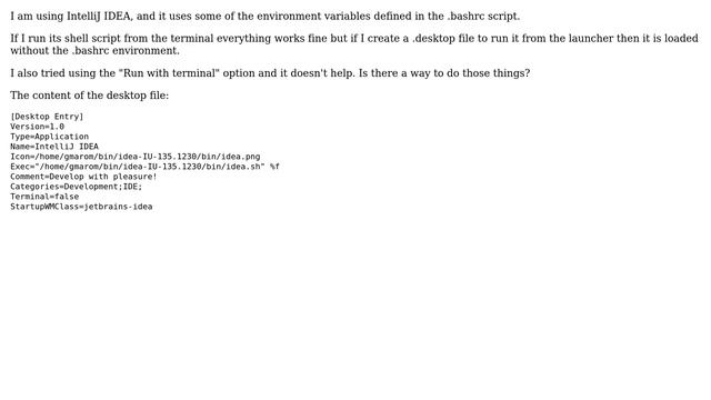 Ubuntu: .desktop file with .bashrc environment (2 Solutions!!) смотреть онлайн