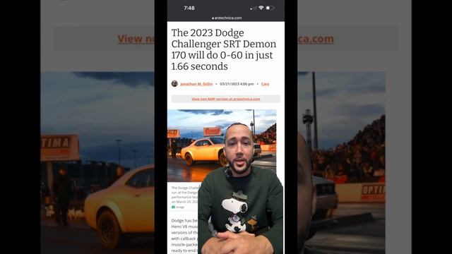 Breaking The Speed Record: Is The 2023 Dodge Challenger SRT Demon 170 Unstoppable?