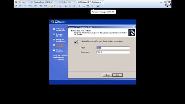 Cài đặt Windows XP x64 trên VMWare - Setup Windows XP in VMWare смотреть онлайн