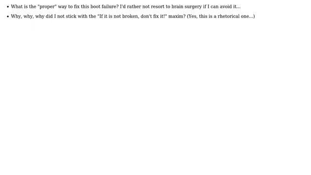 Mandriva Linux fails to boot after installing systemd смотреть онлайн