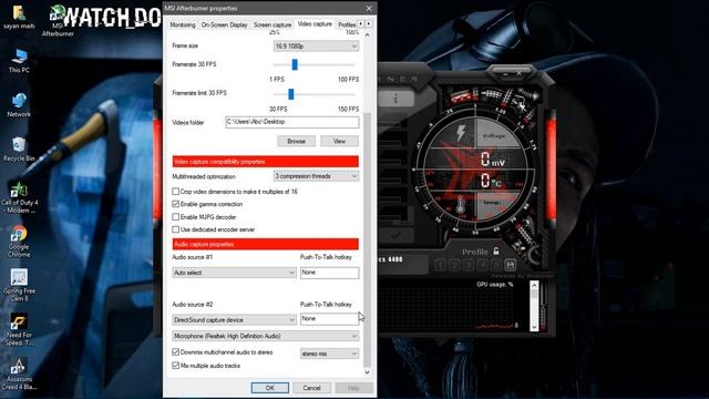 How to Record Your Gaming Screen With MSI Afterburner for Free смотреть онлайн