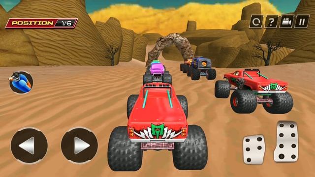 Monster Truck Desert Death Race 3D - Android gameplay смотреть онлайн
