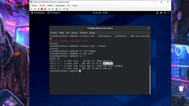 segudo paso para la instalación de samba en centos 8.3 смотреть онлайн