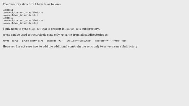 recursively sync only specific files from specific subdirectories from a remote server смотреть онлайн