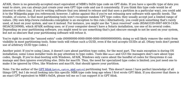 What's the GPT equivilent to MBR 0xDA (Non-FS data) (2 Solutions!!) смотреть онлайн