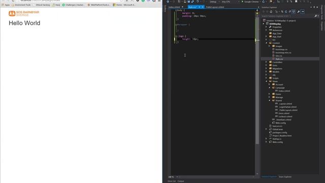 Visual Studio 2015, CSS auto update. смотреть онлайн
