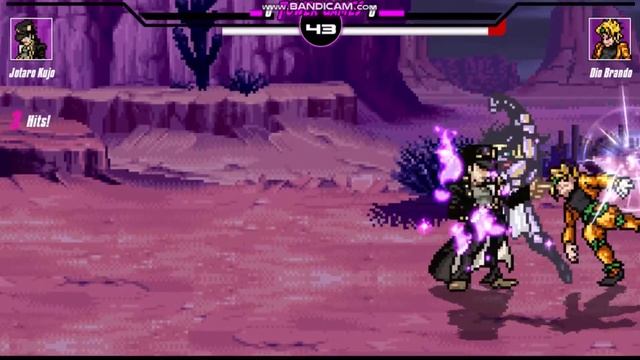 Jotaro vs DIO || Jojo Bizarre Adventure Mugen Jus Edition смотреть онлайн