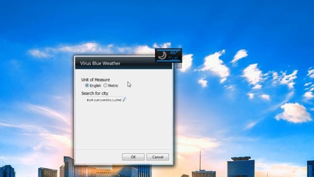 Virus Blue Weather Widget for Windows 7 смотреть онлайн
