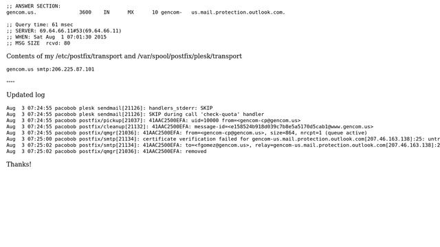 postfix loopback email and exchange issues смотреть онлайн