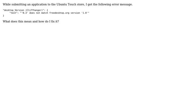 Ubuntu: What does Version mean in the .desktop file? смотреть онлайн