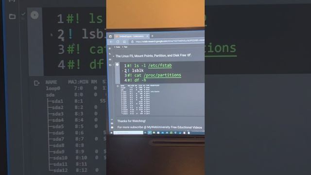Linux Commands To For Mount Points, File System Table, System Partitions Table, lsblk, and Disk Fre смотреть онлайн