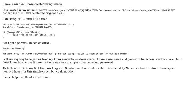 Can i access a windows share directly from linux server and Copy files смотреть онлайн