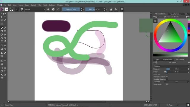 Krita 001 - Desenhando com o mouse смотреть онлайн