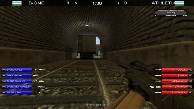 CS 1.6 ТУРНИР FINAL ATHLETIK VS B - ONE смотреть онлайн