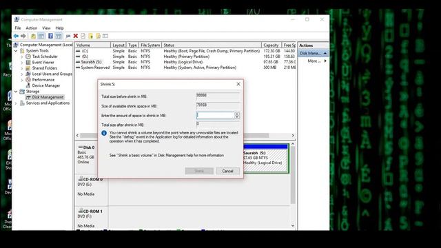 hard drive ka partition kaise kare// increase //merge//delete partitions size смотреть онлайн