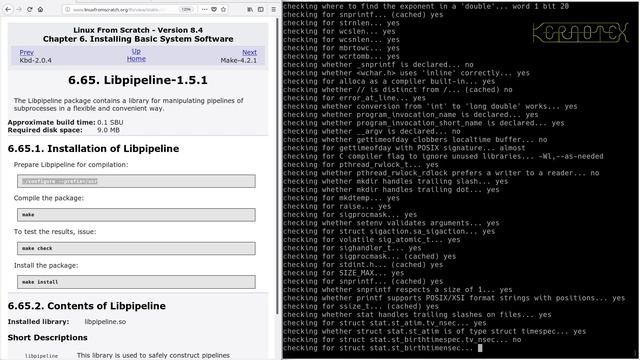 LFS on an Intel i486 Episode 143 - 6.65. Libpipeline-1.5.1 смотреть онлайн