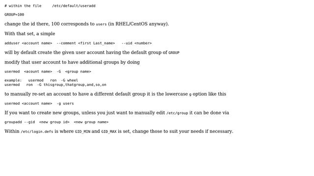 Unix & Linux: How can I set default groups to put users in when creating them? (2 Solutions!!) смотреть онлайн