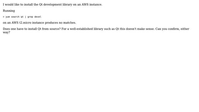 Unix & Linux: Installing Qt on an AWS instance смотреть онлайн
