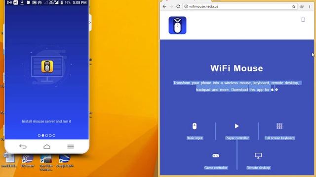 WiFi Mouse - use your phone control computer смотреть онлайн