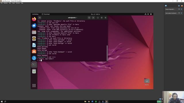 Operasi input Output Pada Linux Ubuntu смотреть онлайн