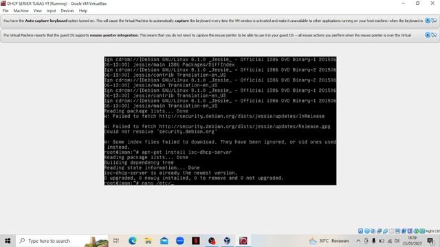 TUTORIAL KONFIGURASI DHCP SERVER DEBIAN 8 WINDOWS 7, MUHAMMAD AL IMAN XI TKJ 1 смотреть онлайн