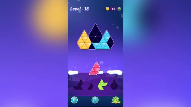 BLOCK TRIANGLE  PUZZLE🔔 Level 18-  LevelUp, PlayGame, AllLevels, IOS, Update.