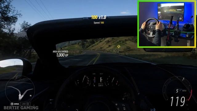 Forza Horizon 5 Gameplay Steering Wheel | Jaguar F Type Project 7 | Thrustmaster T300RS GT