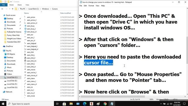 How to Change your Mouse Cursor 2021 - Add Custom Cursor in Windows 10 - UPDATED & WORKING смотреть онлайн