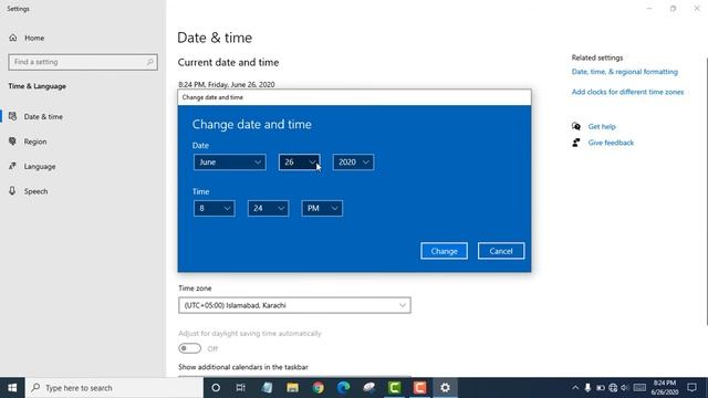 how to change time in windows 10 | Adjust Time and Date | Fix Wrong Date & Time Issues in Windows смотреть онлайн