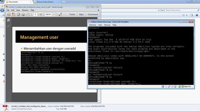 Tutorial useradd debian Wheezy смотреть онлайн
