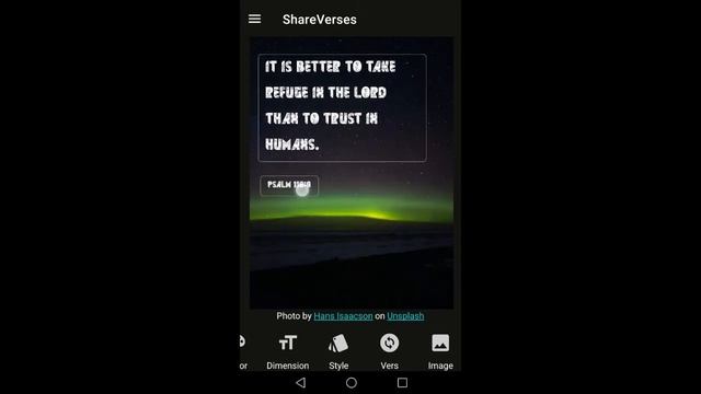 ShareVerses - Share images with biblical verses - Android App смотреть онлайн