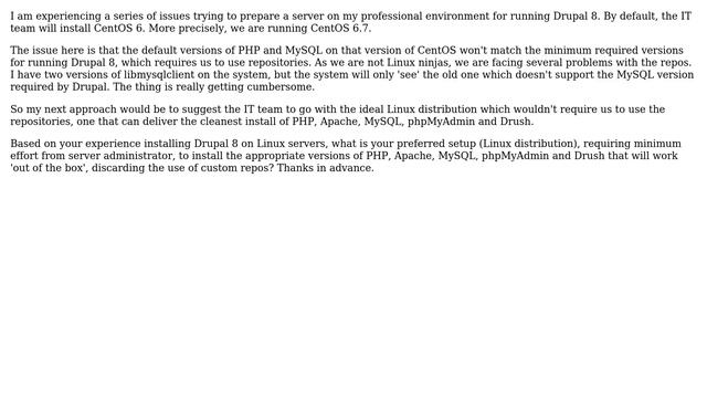 Drupal: Linux distribution suited for a clean and easy Drupal 8 install смотреть онлайн