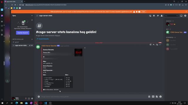 Discord CSGO Server Stats Bot смотреть онлайн