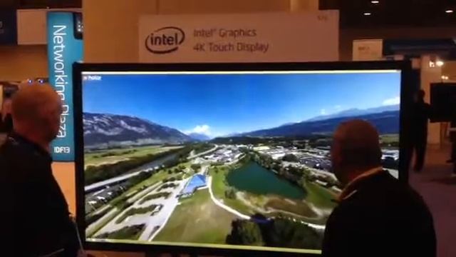 Kolor Eyes demo at Intel Developer Forum 2013 (360-degree video player) смотреть онлайн