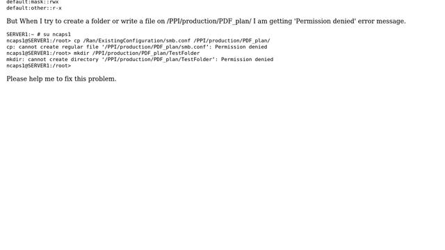 Access denied on folders for users though they have the rwx permission on SUSE Linux смотреть онлайн