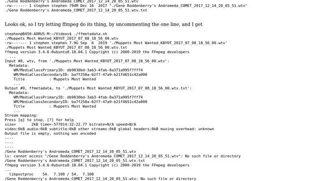 Unix & Linux: bash loop droping a leading '.' character in the loop variable every other iteration смотреть онлайн