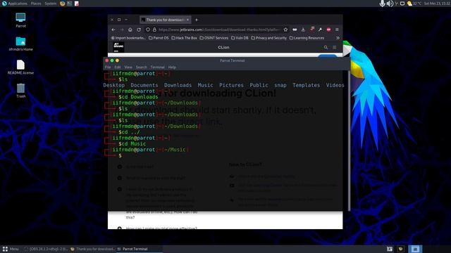 Install CLion di ParrotOS смотреть онлайн