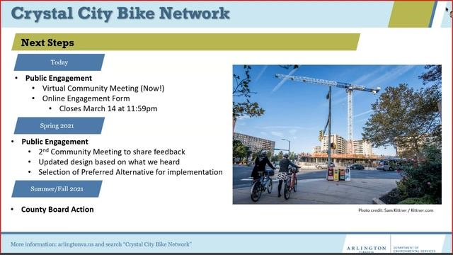 Crystal City Bike Network - Virtual Community Meeting (2/25/21) смотреть онлайн