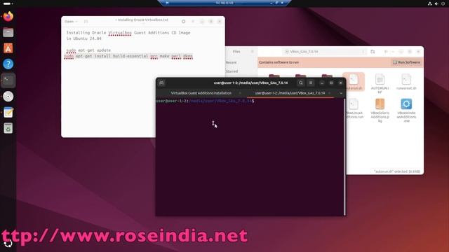 Installing Oracle Virtualbox Guest Additions смотреть онлайн