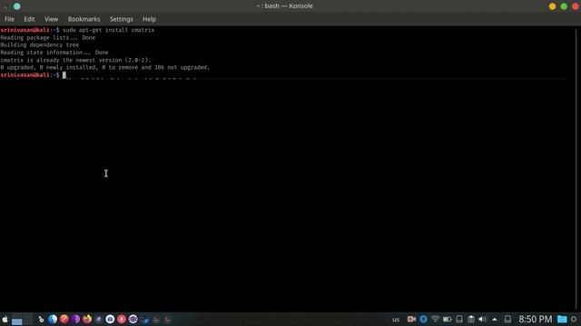 Kali Linux matrix effect | #srinivasan000 смотреть онлайн