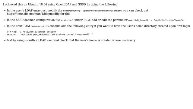 Unix & Linux: Edit home directory for an LDAP user in Linux (4 Solutions!!) смотреть онлайн