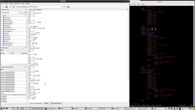 RI BASIC #7: fischertechnik, Linux, phototransistor, sonar, minicom, print, Octave, distance, oops смотреть онлайн