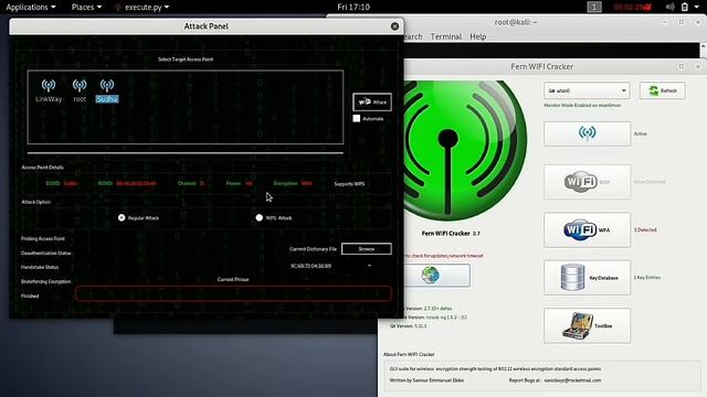 Wifi multi-tool attack on single network in kali смотреть онлайн