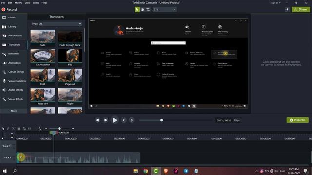 How to Add Transitions in Camtasia | How to Add Transition Between Clips in Camtasia смотреть онлайн