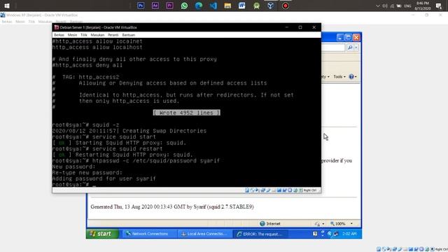 Konfigurasi Proxy Server dengan squid di Debian 7 смотреть онлайн