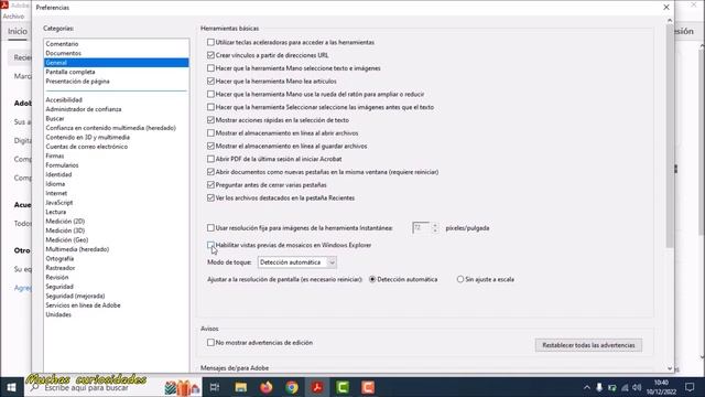 Ver miniaturas de PDF Con Adobe Acrobat. смотреть онлайн