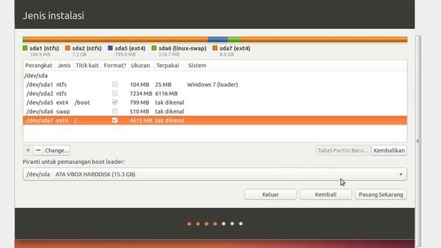 Installisasi Dual-Boot Windows 7 & Linux Ubuntu 14.04 LTS смотреть онлайн