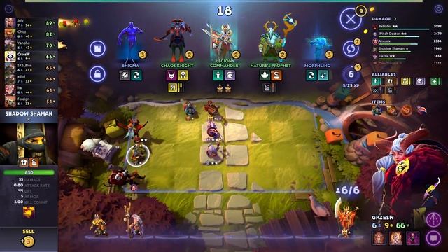 Dota Underlords - Gameplay (DEAMON/HUMAN/TROLL/KNIGHT) смотреть онлайн