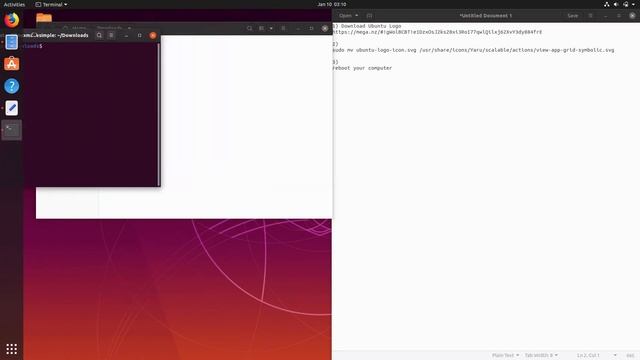 How to use the Ubuntu logo and the Menu Icon in Ubuntu 19.10 смотреть онлайн